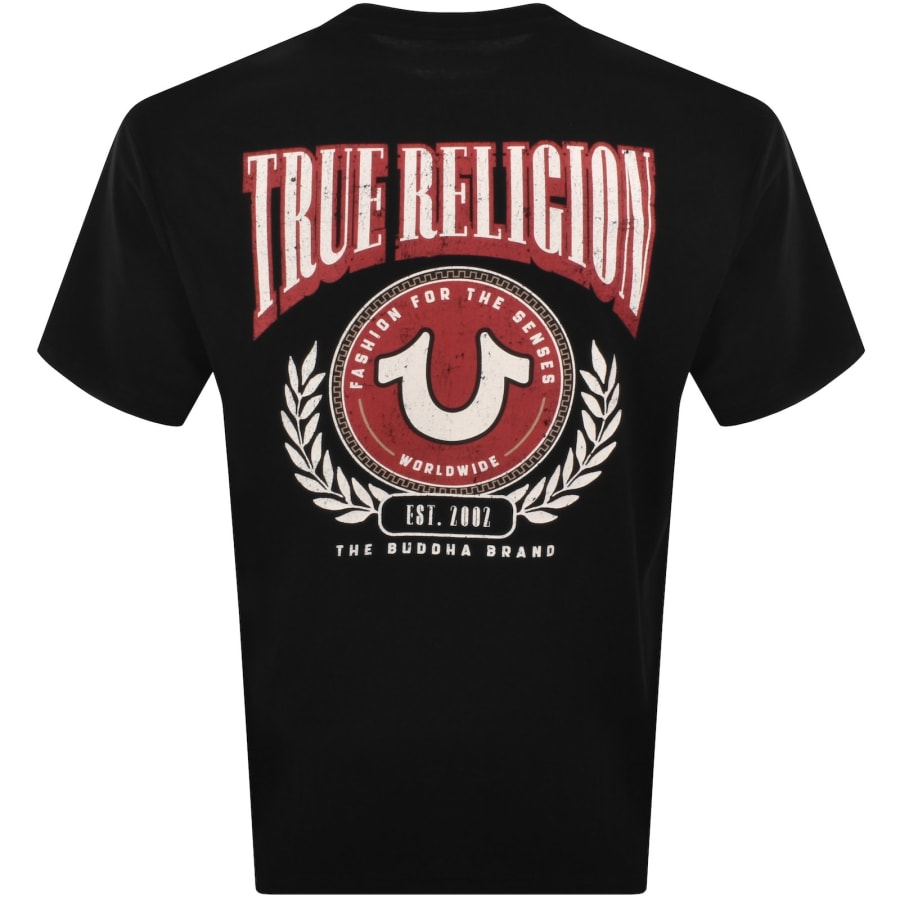 True Religion College HS T Shirt Black | Mainline Menswear us